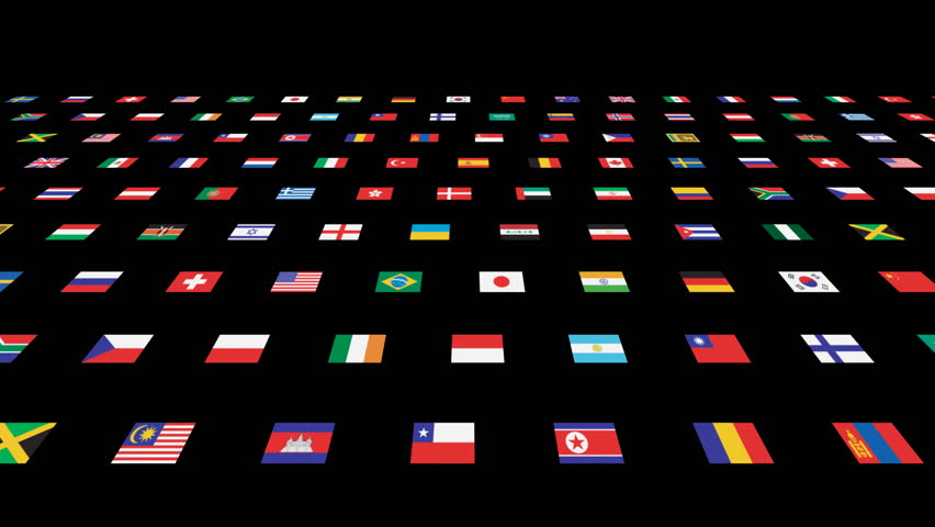 Flags Of The World Animation Stock Footage Video 3407192 | Shutterstock