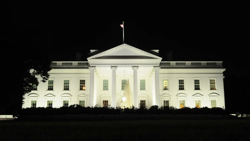 The White House Handdrawn Design With Shadows Painted Stock Footage ...