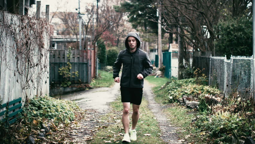 Man Running Through The Forest Stock Footage Video 3293072 | Shutterstock