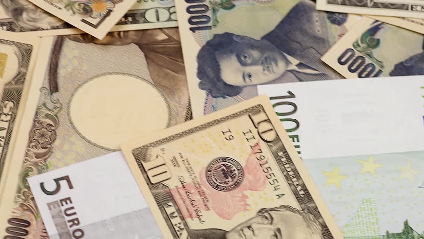 Us Dollars Euro Anese Yen Stock Footage Video 100 Royalty Us Dollars Euro Anese Yen