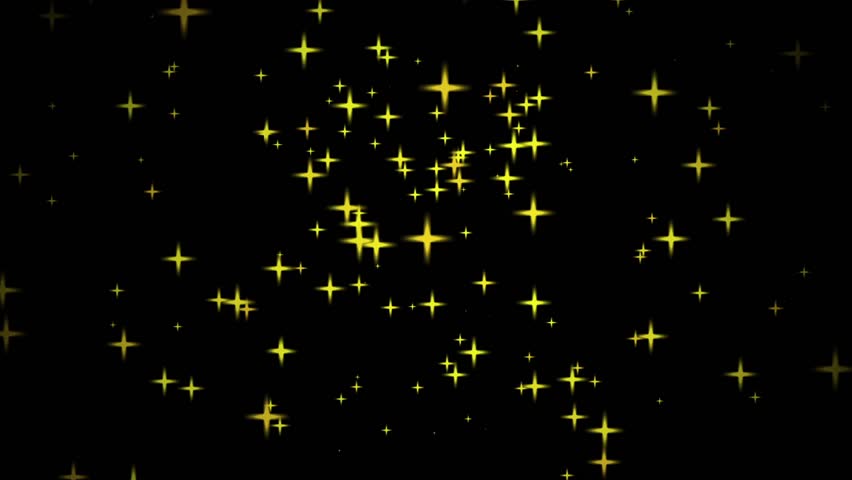 Stock Video Clip of fast motion of a bright yellow stars | Shutterstock