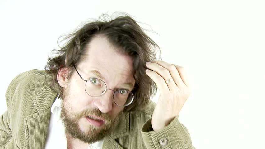 Man Worried About Receding Hairline Hair Loss