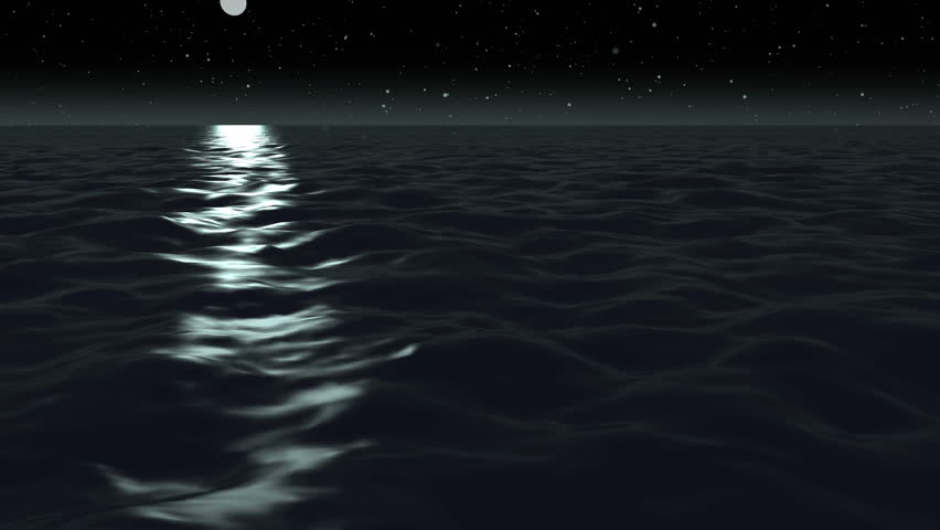 Animation Moon Light Over Ocean Stock Footage Video 100 Royalty Free 6934345 Shutterstock
