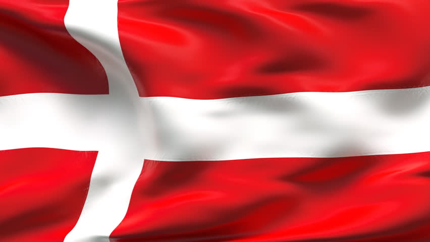 The 4K Denmark Flag Animated Background Features A High Quality Denmark ...