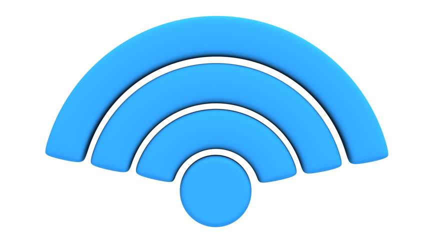animation of wireless network symbol stock footage video (100 Wireless Network Connection Symbol animation of wireless network symbol rotate on white seamless looping hd video clip