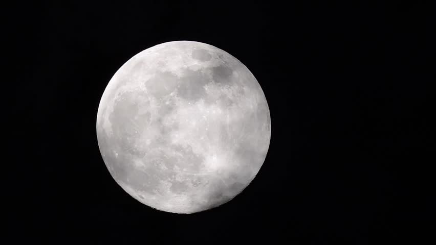 Full Moon at Night with Stock Footage Video (100% Royalty-free) 7363555