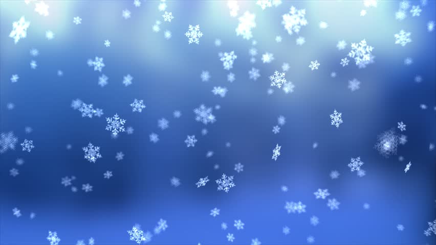 Snow On Blue Background, Loop Stock Footage Video 3049990 | Shutterstock