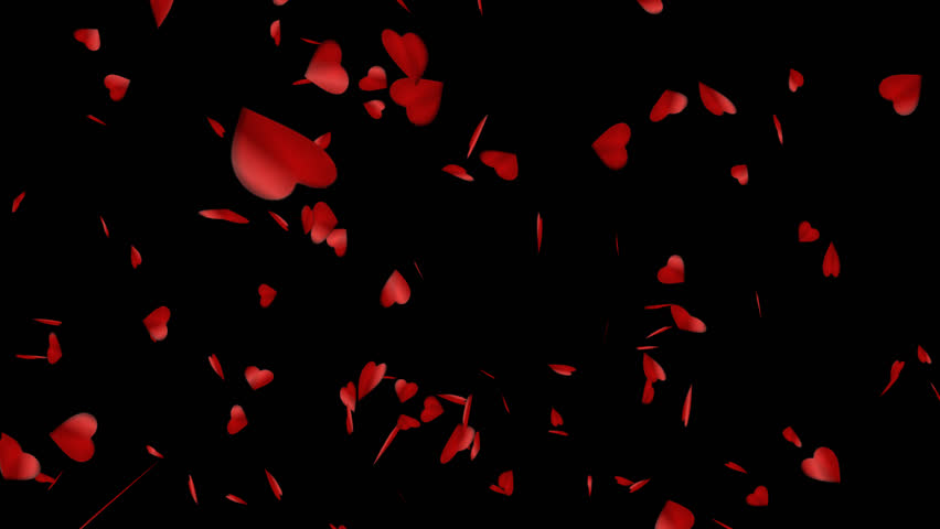 HD Video Overlay With 3d Hearts On It. Perfect For Valentine's Day ...