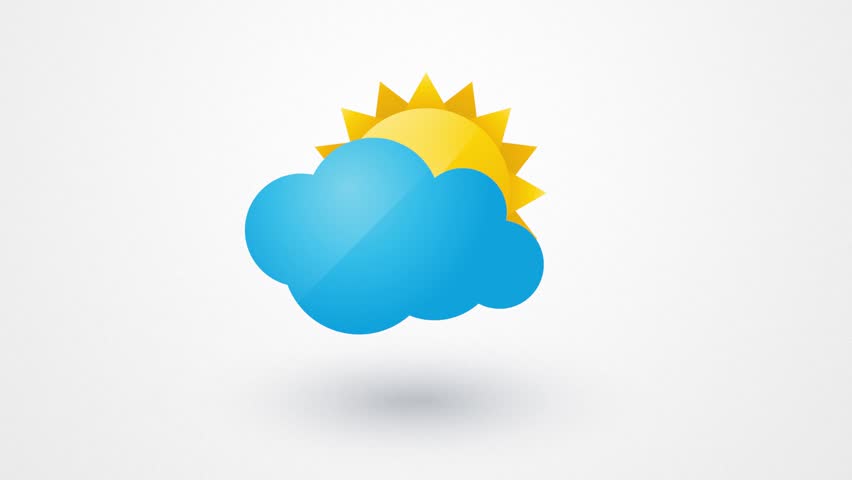 Mostly Sunny Weather Symbol Mostly Sunny Weather Symbol