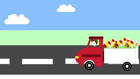 Truck Driving On Freeway Transportating Flowers Stock Footage Video (100% Royalty-free) 8128795 | Shutterstock Truck Driving On Freeway Transportating Flowers Stock Footage Video (100% Royalty-free) 8128795 | Shutterstock