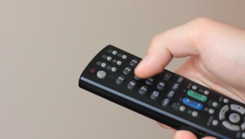 Man Using Remote Control in Stock Footage Video (100% Royalty-free ...