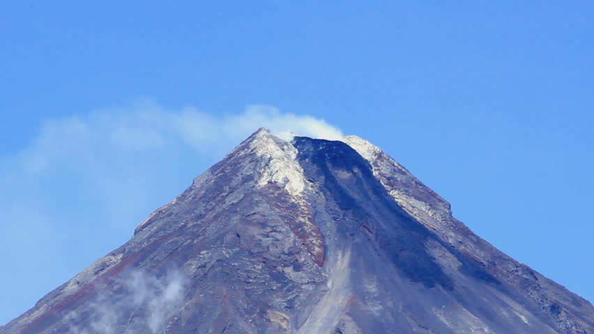 Volcano Mount Mayon In The Philippines Stock Footage Video 8377186 ...