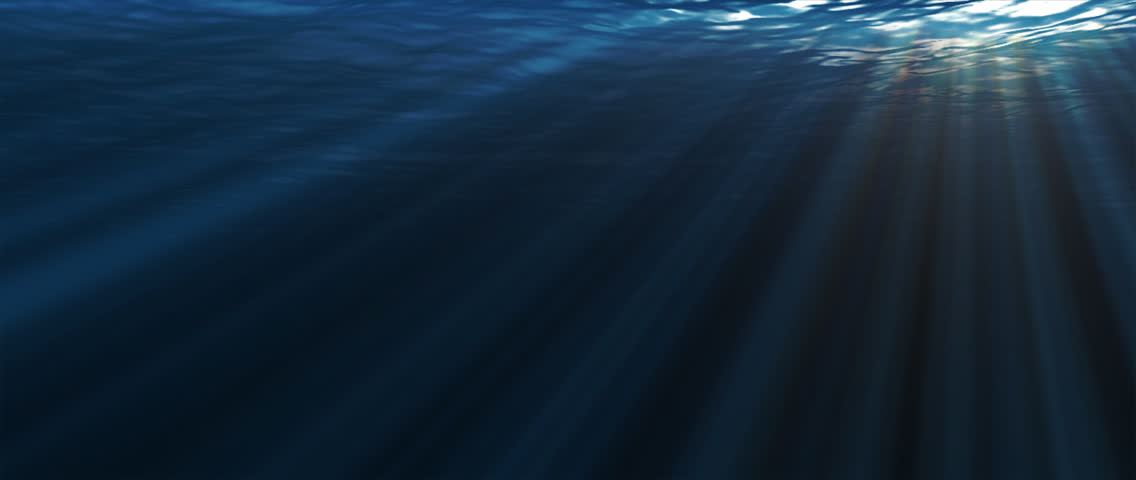 Dark Underwater Scene With Waves And Sun Lights Stock Footage Video ...