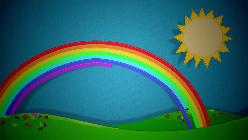 cartoon images of rainbow