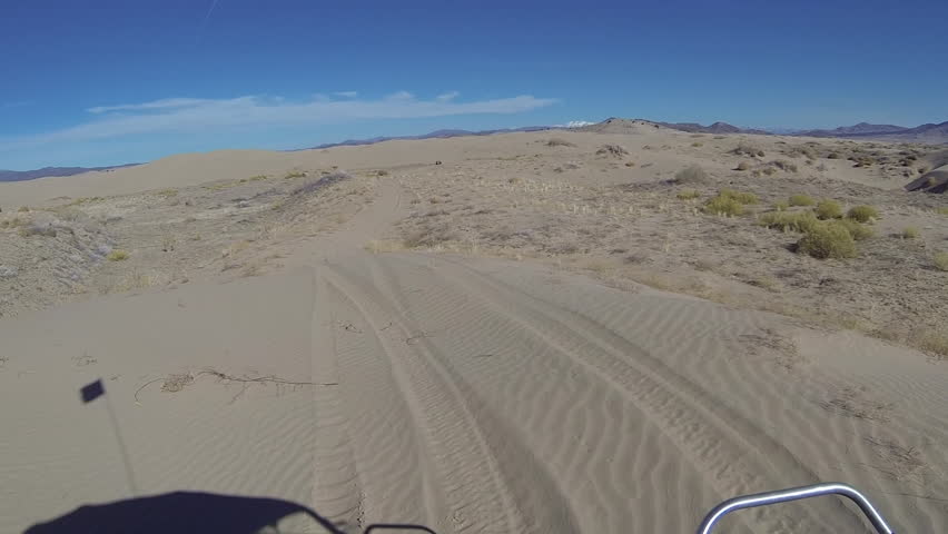 Delta, Utah - Nov 2014: Little Sahara Sand Dunes Driving Rzr Pov Fast 