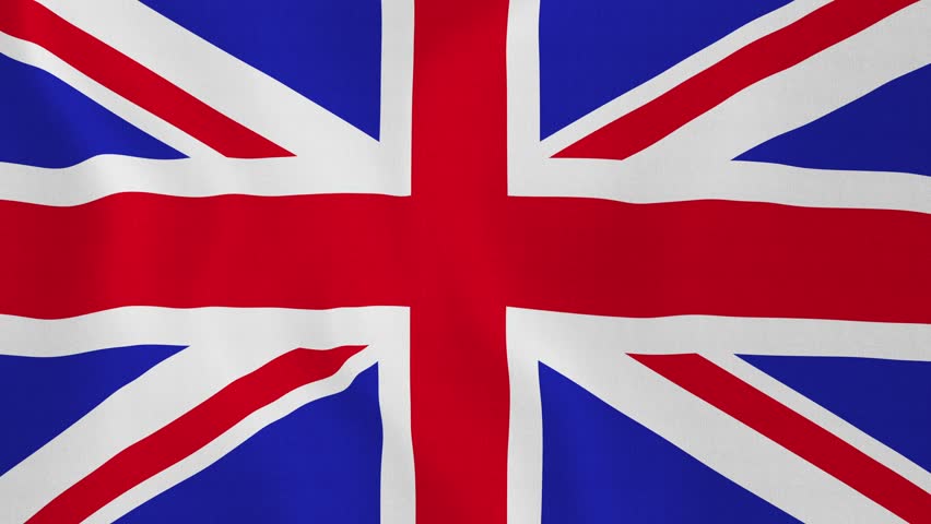 Realistic Ultra-HD Flag Of The United Kingdom Waving In The Wind ...