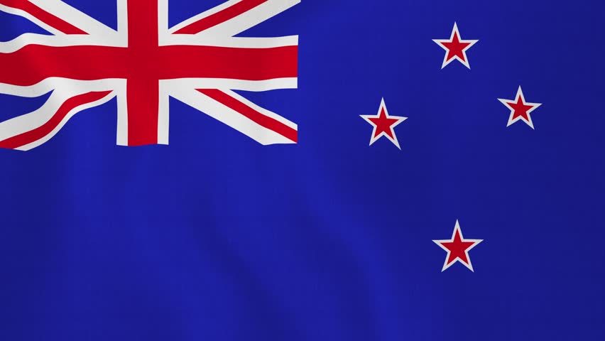 New Zealand Close Up Waving Flag - HD Loop Stock Footage Video 914293 ...