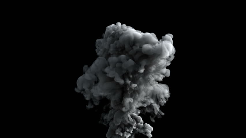 High-detailed 4K Blowing Steam Or Smoke Isolated On Black ...